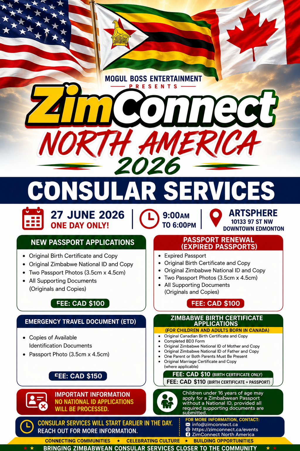 ZimConnect North America 2026 — Consular Services poster